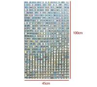 Film Décoratif Arc-En-Ciel Teinté Pour Fenêtre, Autocollant Statique, Mosaïque 3d, Feuille De Verre De Confidentialité