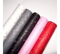 Film d'emballage cadeau en cellophane, Rouleau d'emballage cadeau bricolage fleur de cellophane 5 pièces multicolore(5 Pieces Mix Pack 2)