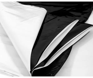 Film d'ensilage 6m x 20m Bâche de couverture Poolfoie Film de jardin étanche noir et blanc