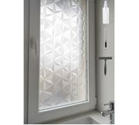 Film électrostatique pour vitres - Film pare-soleil autocollant à motif triangulaire - Film teinté pour vitres -90x 200 cm