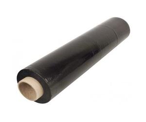 Film etirable manuel cast eco polyethylene 20 microns face interne collante 450mmx270m coloris opaque noir
