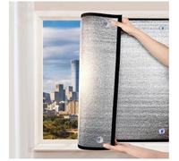 Film Fenetre Anti Chaleur avec Ventouse Film Anti Regard,Panneau de Protection Solaire en Aluminium pour Bureau V FILM POUR VITRAGE