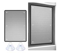 Film Fenêtre Anti Chaleur Protection Solaire, 30 50 60 80 90 100 120 150 cm L Film Réfléchissant Aluminisé Isolation Thermique Occultant Anti Regard Anti-UV avec Ventouses Réutilisables(35cmx120cm)