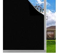 Film Fenetre Anti Regard Film Occultant Fenêtre Noir 60x200cm la Grille Design pour Couper Film Opaque pour Vitre pour Bureau