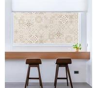 Film Fenetre Anti Regard Mandala Beige Cache Vitre Fenetre Anti Regard Window Film Occultant Fenêtre Opaque Vitrage Pas De Colle Filtre Thermique Brise Vue Fenetre 45x100cm/2 Pcs