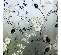 Film Fenetre Anti Regard Occultant, Fleur Film Electrostatique Vitre, 44.5x200CM