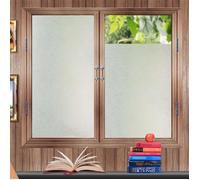 Film fenêtre miroir anti-regard anti-chaleur 40×200 cm - Kit pose, Marron