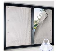 Film Fenetre Protection Solaire Anti Chaleur, 30 60 80 90 100 120 cm L Film Aluminisé Réfléchissant Avec Ventouses, Film Anti Regard Occultant Totalement, Anti-UV Isolation Thermique(40x90cm)