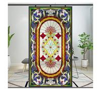 Film Fenetre Vitrail Autocollants décoratifs for fenêtres de Style église, sans Colle, statiques(40x100cm WxH)