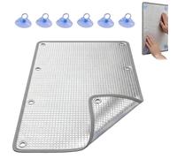 Film Isolant Aluminisé Occultant Fenêtre De 8 MM D'épaisseur Anti Regard Film Isolation Thermique pour Véhicules Toits Fenêtres Tuyaux Etc(150x250cm)