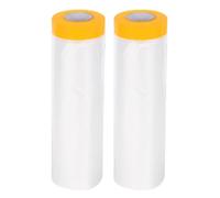 Film Isolant Fenêtre Pe Transparent 2 Rouleaux pour Hiver, Anti-intempéries