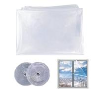 Film isolant pour fenêtre - Coupe-vent et réutilisable - Joint d'étanchéité et boudin de porte pour fenêtre - Pour intérieur et extérieur, maison, terrasse, grenier, cave, salon, chambre à coucher