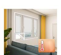 Film isolant pour Fenêtre Transparent,Anti Froid d'hiver Découpe DIY survitrage thermo Cover, réutilisable Coupe-vent,Isolation Thermique,Réutilisable (50x80cm)
