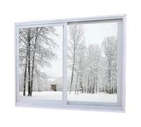 Film Isolant Pour Fenêtres - Film Transparent Anti-Poussière | Réutilisable Barrière Thermique Maison Chambre Bureau Véranda Salle de Classe Hiver Véhicule de Loisirs Économie d'Énergie 4