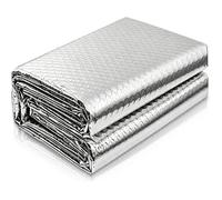 Film isolant thermique aluminium rouleau 60 cm x 3 m à bulles d'air pour fenêtre adhésif double face et coupe à dimension