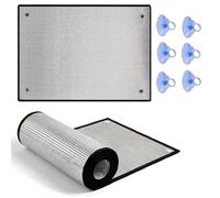 Film Isolant Thermique Fenêtre Aluminium Occultant avec Ventouse Vitre | 8.0mm Film Anti Chaleur Réfléchissant Pour Maison Velux, Pare Soleil Vitrage Chambre Balcon(100x100cm)