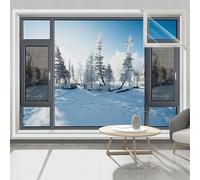 Film Isolant Thermique Fenetre Transparent, Coupe-Vent et Réutilisable | Kit Scellement Hivernal Fenêtres, Transparent Film Isolant pour Fenêtre Épais Réutilisable l'Hiver(120x130cm)