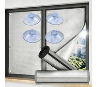 Film Isolation Thermique En Aluminium RéFléChissant pour FenêTre，80*90cm | Isolant Thermique Fenetre,Panneau Aluminisé Isolation Thermique RéUtilisable avec Ventouse,pour VéRanda/Salle De Bain/Bureau