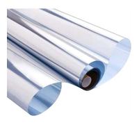 Film miroir autocollant pour fenêtre, isolation thermique, vitrail, argent, 90 x 100 cm