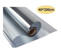 Film Miroir Fenêtre, 40 * 200cm sans Tain à Sens Unique Auto-Adhésif Protection de Solaire Anti 99% UV Anti Regard Argent