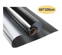 Film Miroir Fenêtre, 60 * 200cm sans Tain à Sens Unique Auto-Adhésif Protection de Solaire Anti 99% UV Anti Regard Noir