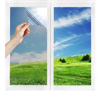 Film Miroir Fenêtre pour vitrage Auto-Adhésif Protection de Solaire Anti 99% UV Feuille de Décoration -Argent 40 *200CM