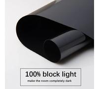 Film noir pour fenêtre, protection UV, occultant, anti-espionnage, autocollant vinyle pour vitres et portes, film occultant auto-adhésif 55x300 cm