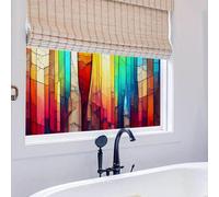 Film Occultant Fenêtre 75x200cm Coloré Film Opaque Fenetre Anti Regard,Brise Vue Fenetre Intimité,Electrostatique Vitre Adhesif pour Salle de Bain Maison Cuisine Bureau