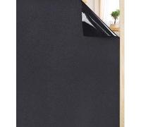 Film occultant pour fenêtres Unyqoos® – film adhésif et statique, opaque, protection UV, noir, 90 x 200 cm, idéal pour les chambres et les salles de bain