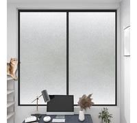 Film Opaque pour Fenetre 80 x 140 cm, Autoadhésif, Anti Regards, Décoratif Électrostatique,Imperméable, Film Occultant Dépoli Pas de Colle, avec Outil, pour Fenetre, Mat Pur