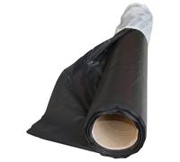 Film plastique d'étanchéité sous-dalle en polyéthylène noir Type 300, 5x20m, bâche étanche de protection chantier, toiture, anti repousse, paillage