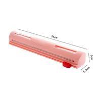 Film Plastique Distributeur Avec Coupe Glissière Réutilisable Feuille & Film D'étanchéité Cutter Cuisine Accessoire De Rangement Réglable Longueur H88f