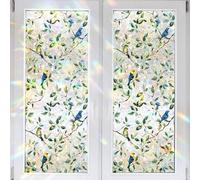 Film pour fenêtre Unyqoos® de 43 x 100 cm, PVC mat multicolore, adhésif statique sans colle, film de protection visuelle partiellement transparent avec effet vitrail, 1 pièce