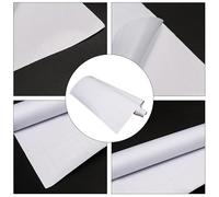 Film pour Verre Dépoli Blanc en PVC, Diffusion Lumineuse pour Fenêtres | Découpe sur Mesure, Retrait Facile, Surface Lisse Compatible, Usage la Cuisine, Effet Givré Discret