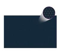 vidaXL Film solaire de piscine flottant PE 260x160 cm Noir et bleu