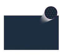 vidaXL Bâche solaire de piscine flottante PE 800x500 cm noire et bleue