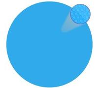 vidaXL Bâche solaire à bulles couverture piscine ronde 250 cm Bleu PE
