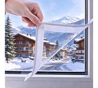 Film Thermique Pour Fenêtres Isolation Hiver, Couverture Thermoisolante | Kit D’Isolation Transparent Thermique Pour Fenêtres, Protection Froid, Anti Vent, Réutilisable, Découpable, Sans Percer