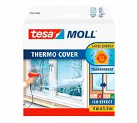 Film thermo-isolant transparent pour fenêtre - Tesa - 4 m x 1 5 m - 1 film isolant - Pour fenêtres à simple vitrage