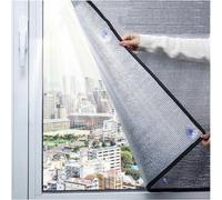 Film thermo-isolant Unyqoos® 30 x 100 cm – Film d'obscurcissement pour fenêtres avec ventouses, structure sandwich en aluminium, ouate de perles et sable, épaisseur 8 mm, bloque les rayons UV, isolant