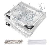 Film transparent, 250 g/m² – Imperméable, très résistant, dimensions 4 x 6 mètres