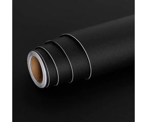 Film Vinyle Autocollant - HAUTSTORE - Noir Mat - 60x500cm - Décoratif - Non toxique