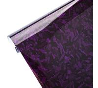 Film vinyle en fibre de carbone forgé autocollant avec canaux de libération d'air pour tableau de bord, console de meubles et portes, 150 x 30 cm (violet)