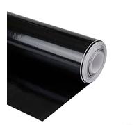 Film vinyle noir brillant en fibre de carbone 10 cm x 10 m - Résistant aux rayures - Autocollant en PVC pour décoration de voiture, moto, casque et meubles