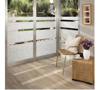 Film vitrostatique pour vitre Décoratif extra-lisse Fibres textiles opaque 150 x 67,5cm Blanc