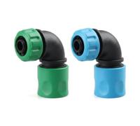FILOEEX Lot de 2 raccords de tuyau d'arrosage 1/2", 90 degrés, adaptateur coudé pour raccord de tuyau d'arrosage, raccord rapide pour irrigation et lavage de voiture