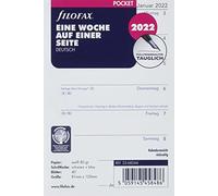 FILOFAX 1 semaine sur 1 page (en allemand) 2022.