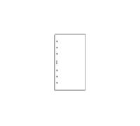 Filofax 132405 Recharge pour Organiseur feuille de note uni Blanc