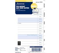 FILOFAX 24-68456 Agenda personnel 2024 1 mois / 2 pages Blanc allemand