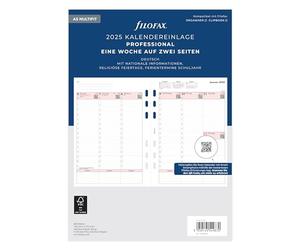 Filofax A5 Professional 1 semaine sur 2 pages (allemand) 2025
